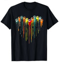 Camiseta para adulto con coloridas huellitas en tamaño XL