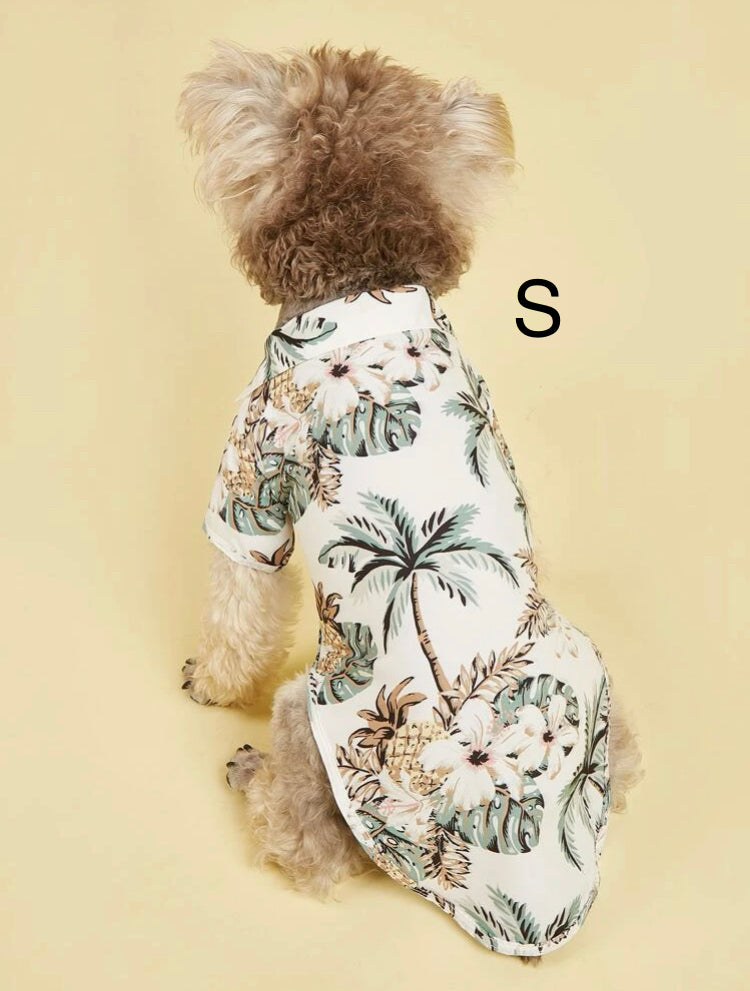 Camisas Hawaiianas para peluditos en tamaño Small