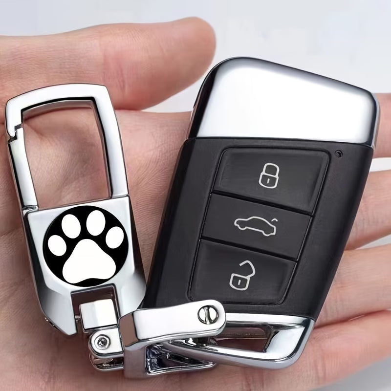 LLavero para el beeper del carro con huellita de perro