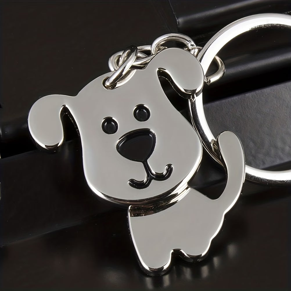 LLavero Stainless Steel con diseño de perrito