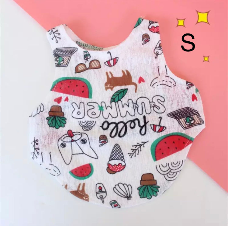 Camisetita en tela de gaza para peluditas