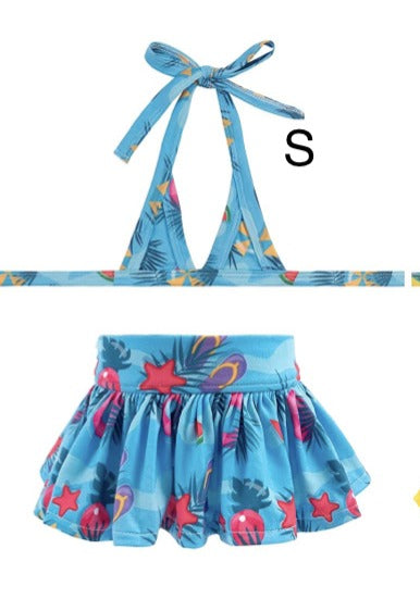Bikini para peluditas con diseños playeros