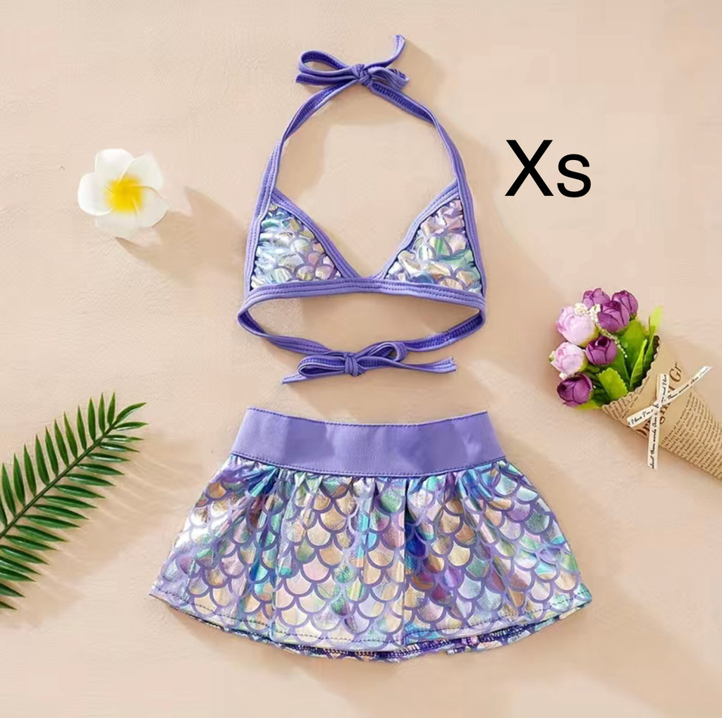 Bikini para peluditas estilo sirenita en tamaño Xs